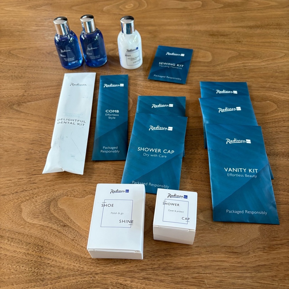 Radisson toiletry accessories